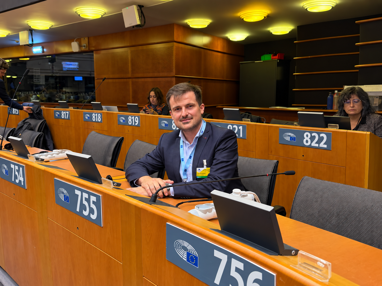 Alejandro Hoz, de Astillero, participa en el programa de jóvenes políticos electos en Bruselas